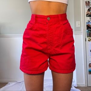 RED VINTAGE BONGO SHORTS-sold